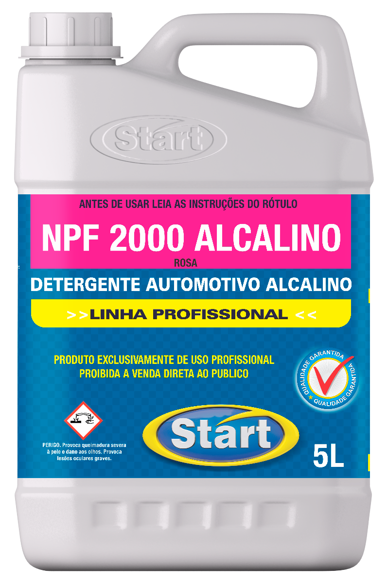 Imagem do produto NPF 2000 Alcalino Detergente Automotivo Rosa START 5L